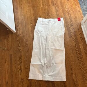 Spanx White Wide-Leg Pants